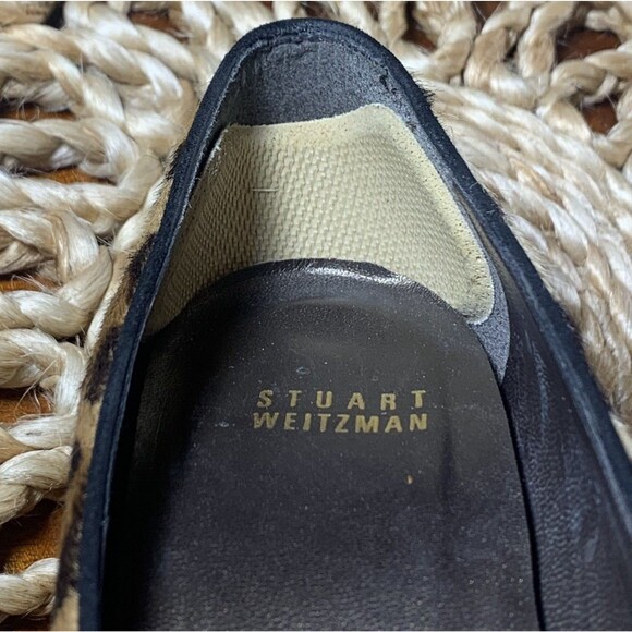Stuart Weitzman‎ 7M Leopard Calf Hair Stiletto Animal tan black Platform - Picture 14 of 14